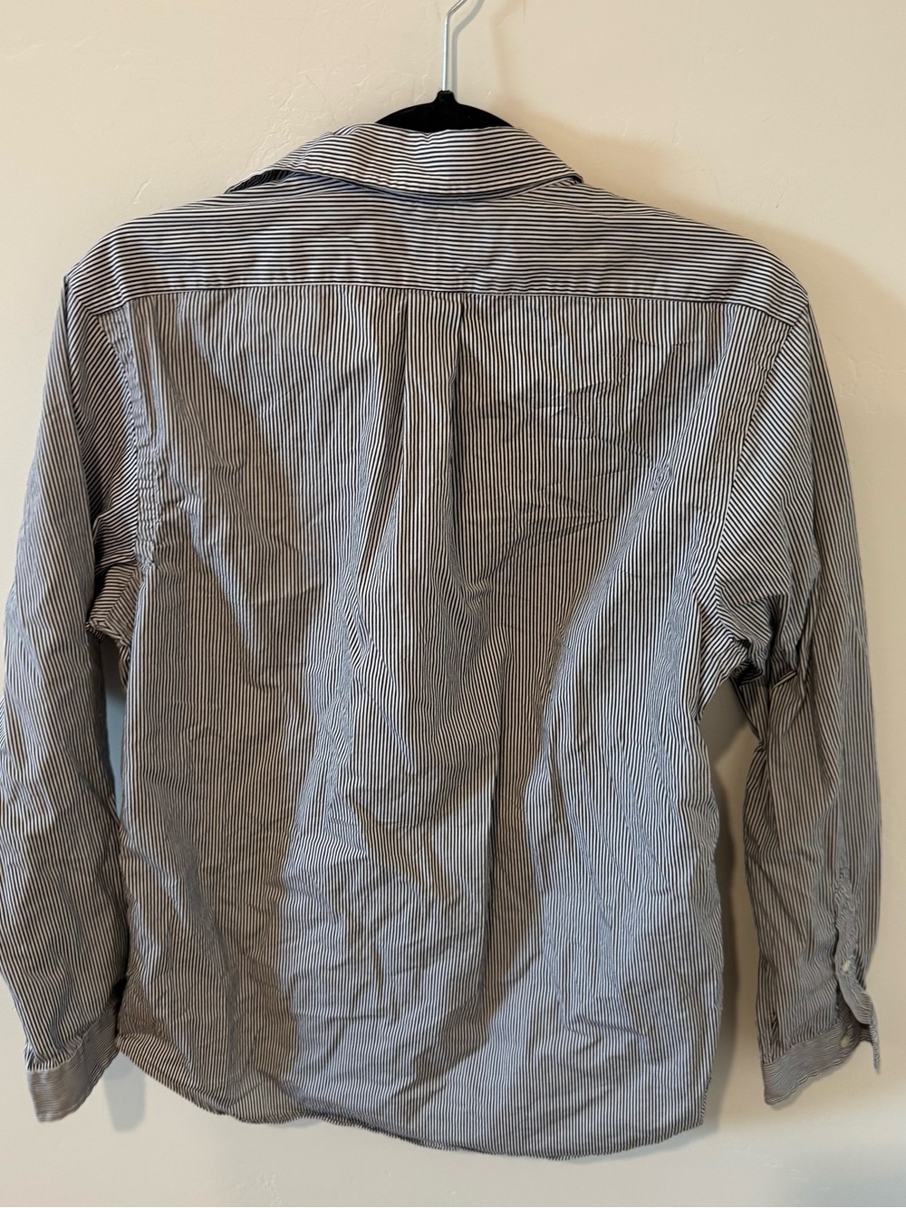 Ralph Lauren Men’s Blue/White Stripe Button-Down Shirt Medium Preppy Business - Picture 6 of 7